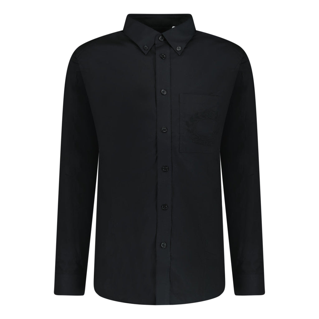 Burberry 'Chapling' Logo Cotton Shirt Black - chancefashionco