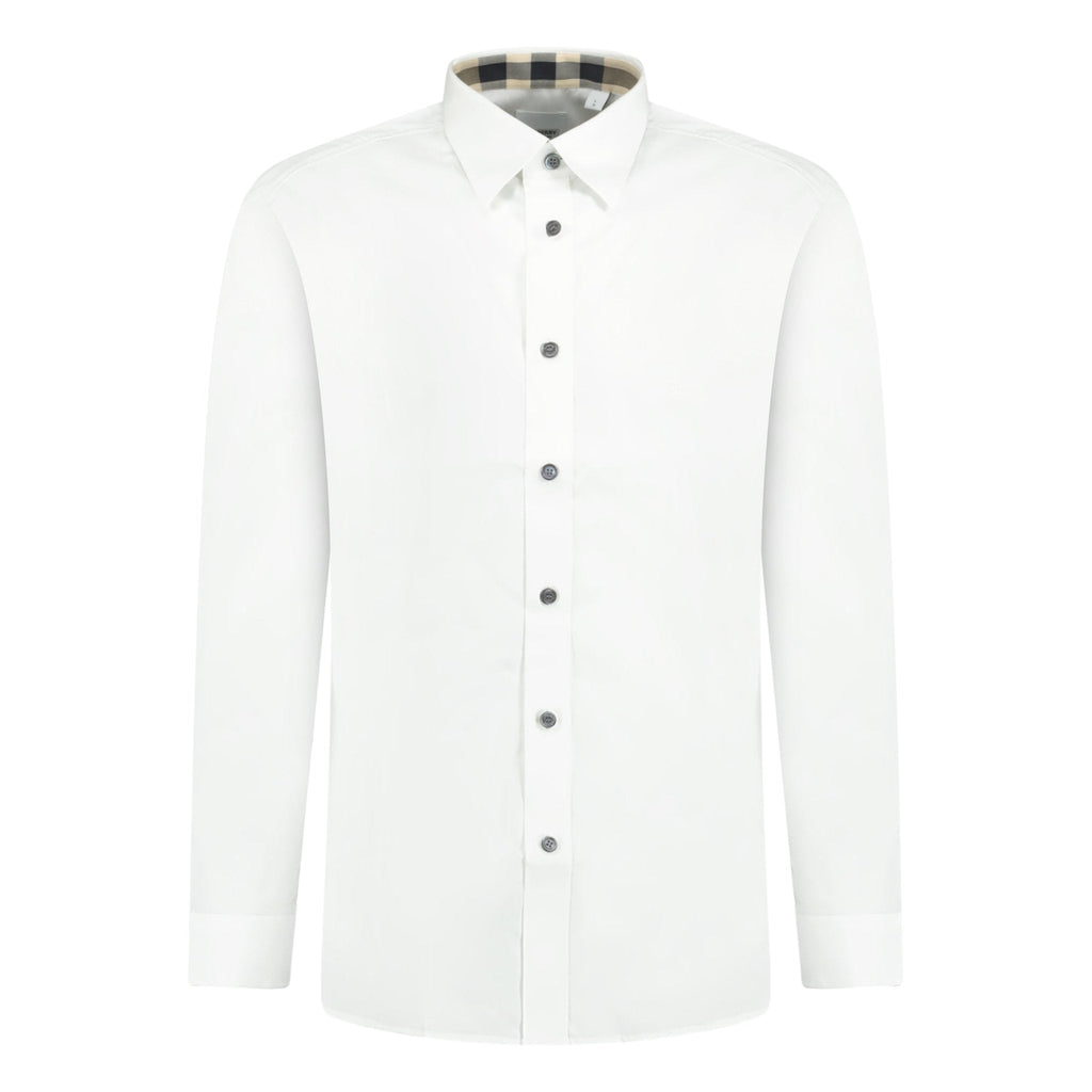Burberry Classic Check Cambridge Shirt White - chancefashionco