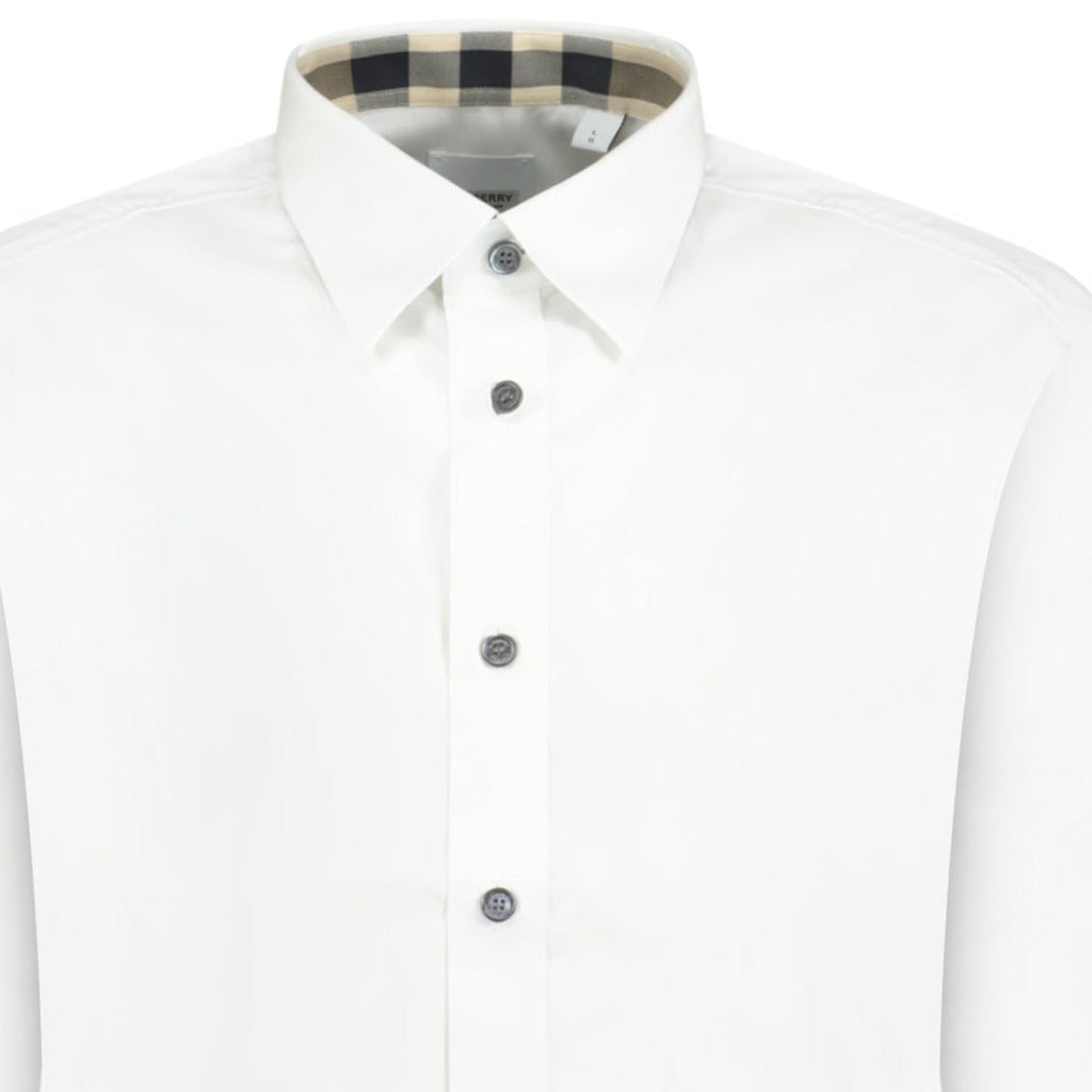 Burberry Classic Check Cambridge Shirt White - chancefashionco