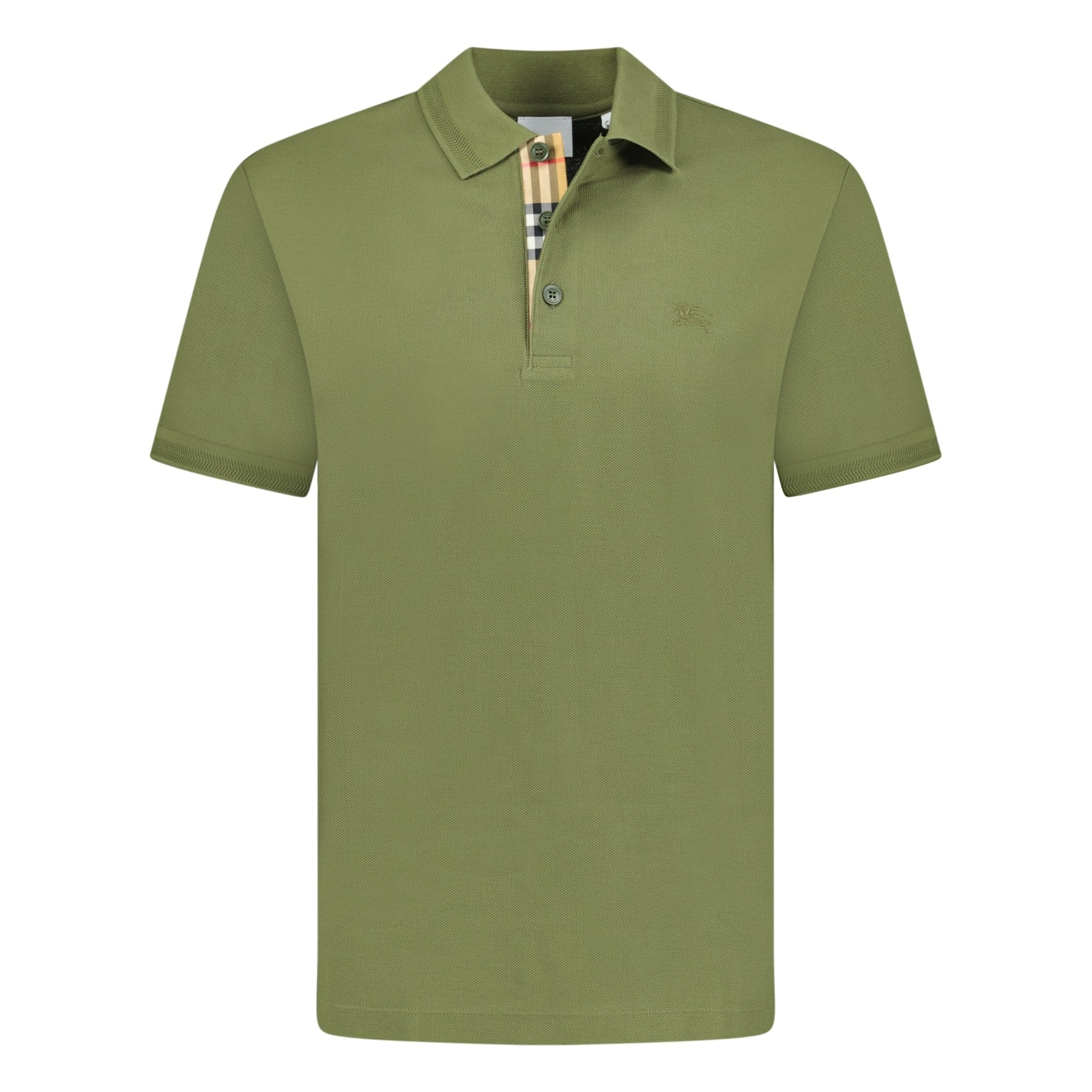 Burberry 'Eddie' Check Polo Khaki - Main Image