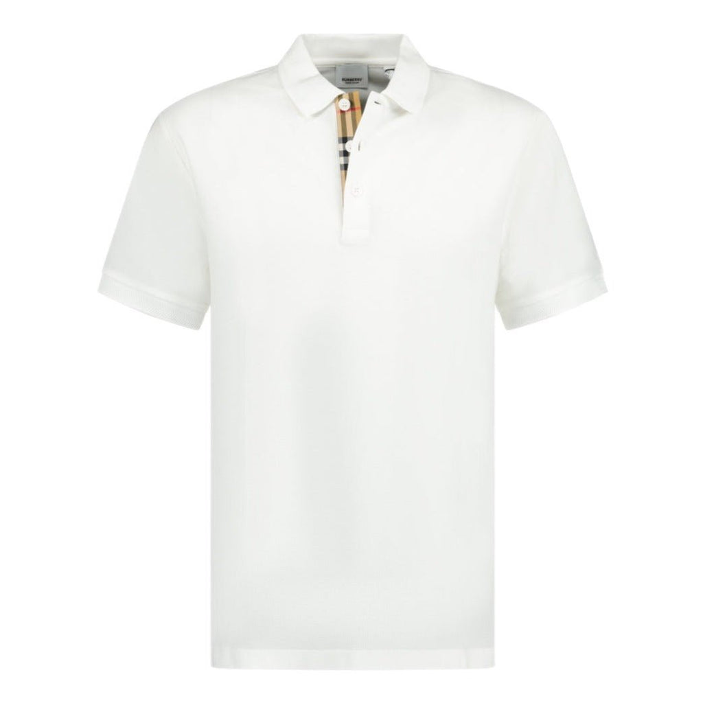 Burberry 'Eddie' Check Polo White - chancefashionco