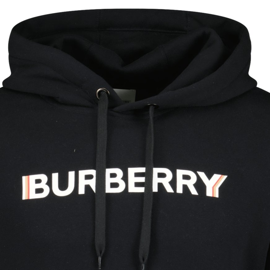 Burberry 'Farley' Logo Hoodie Sweatshirt Black - chancefashionco