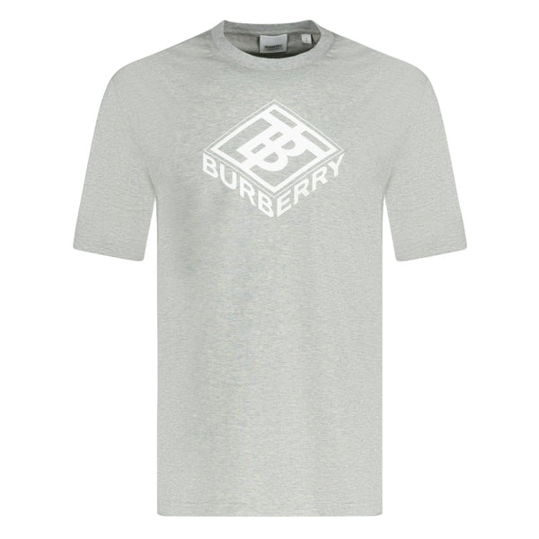 Burberry Graphic Logo Print T-Shirt Grey