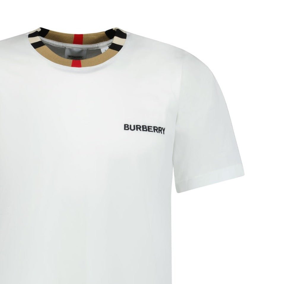 Burberry 'Jayson' Check T-Shirt White - chancefashionco