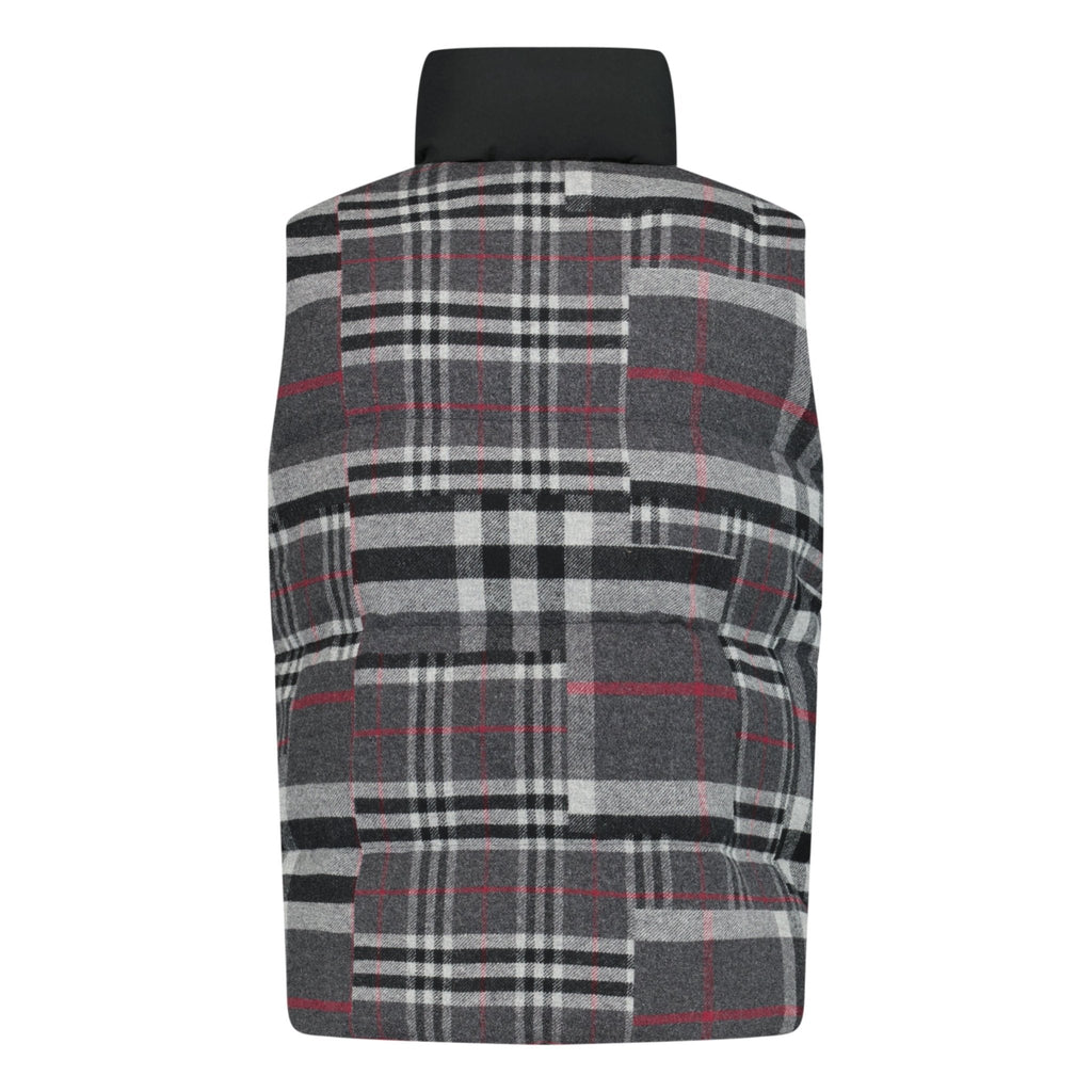 Burberry 'Kenwick' Check Gilet Dark Grey - chancefashionco