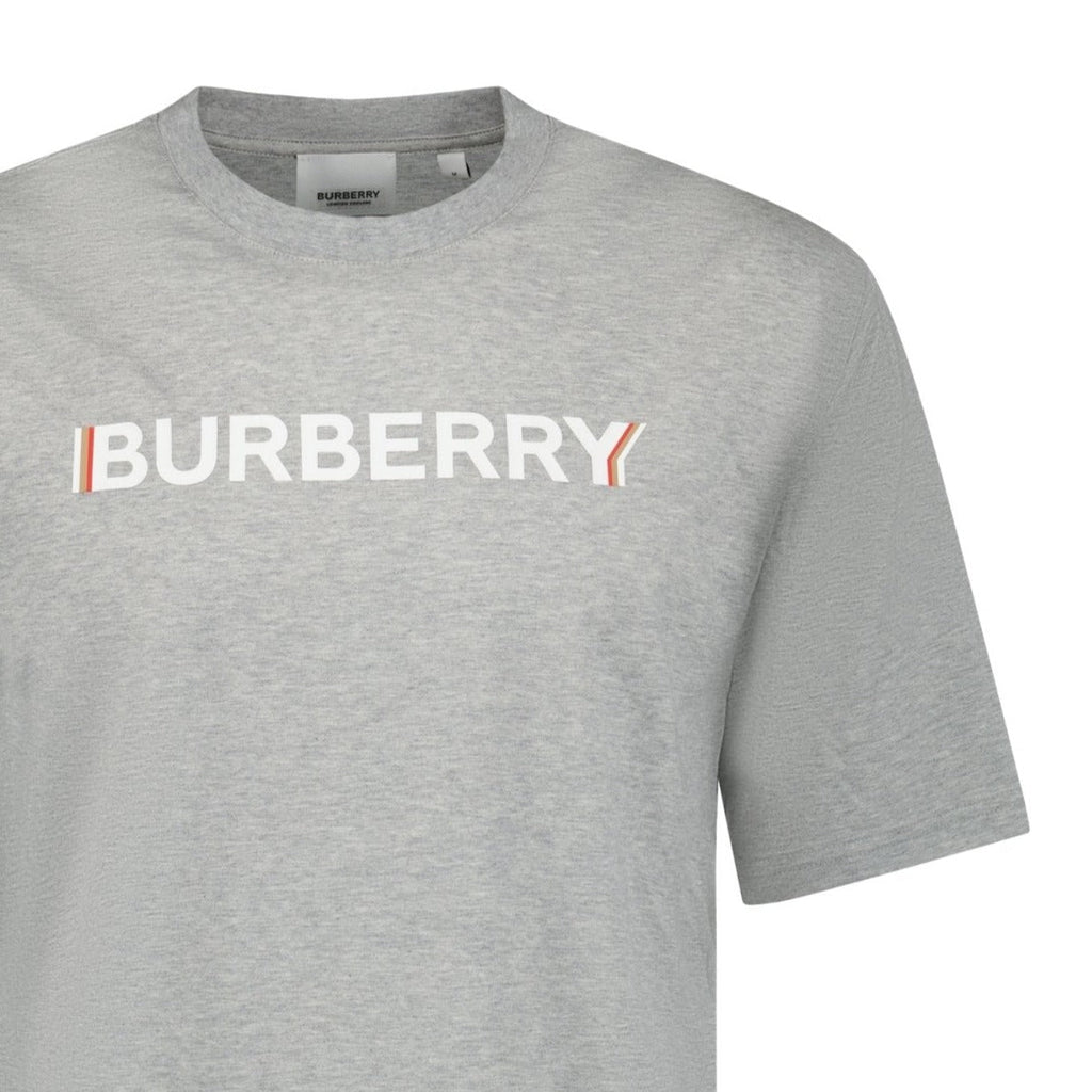 Burberry Logo Print T-Shirt Grey - chancefashionco