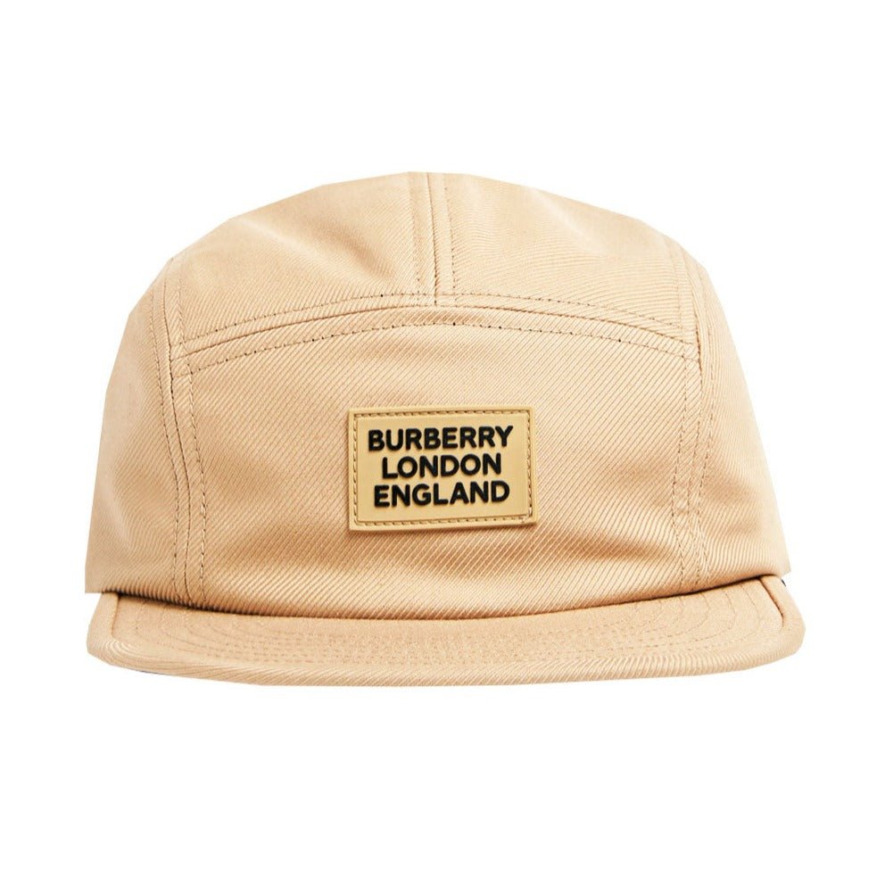 Burberry Rubber Logo Hat Beige - chancefashionco