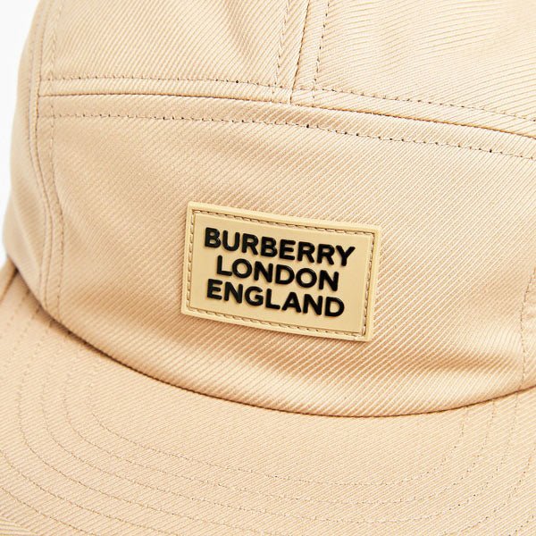 Burberry Rubber Logo Hat Beige - chancefashionco