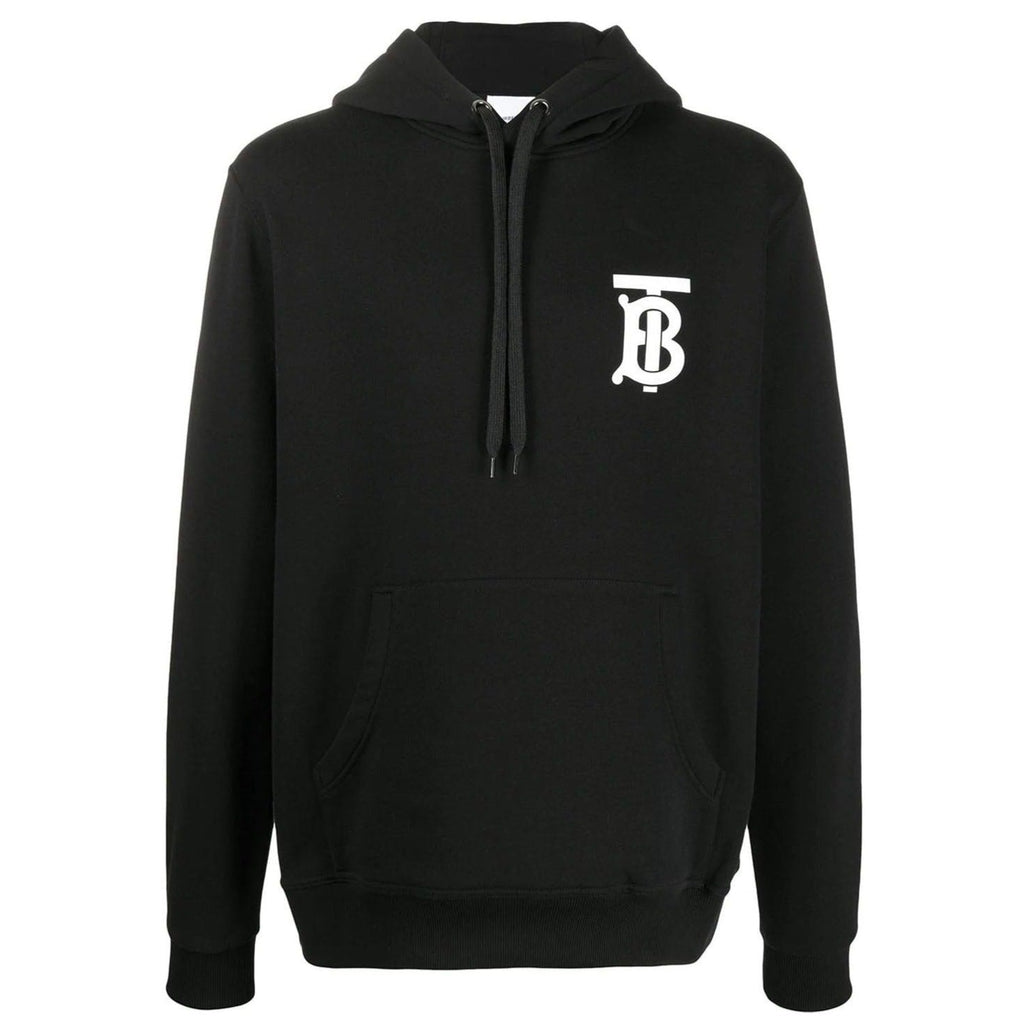 Burberry TB Print Hooded Sweatshirt Black - chancefashionco