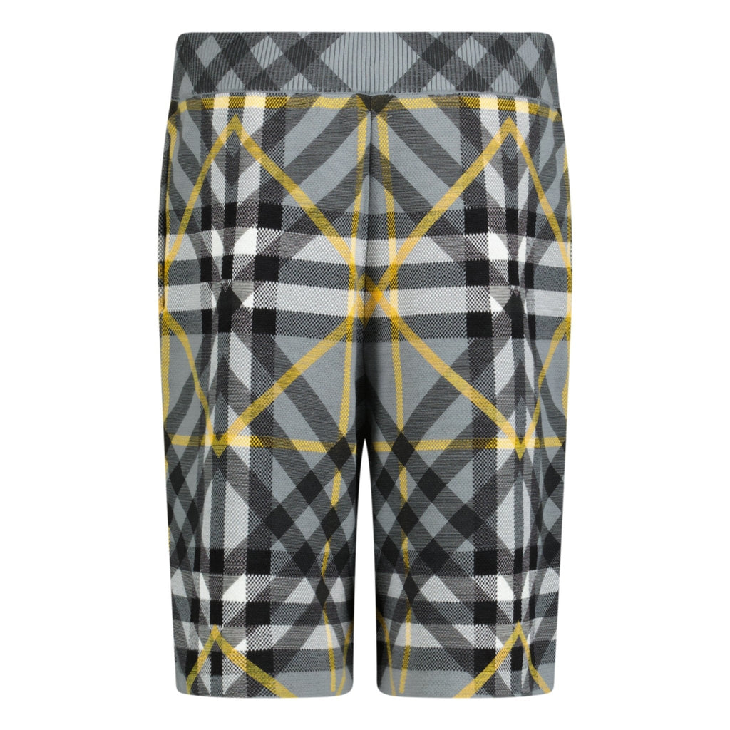 Burberry 'Tilton' Check Shorts Yellow & Grey - chancefashionco