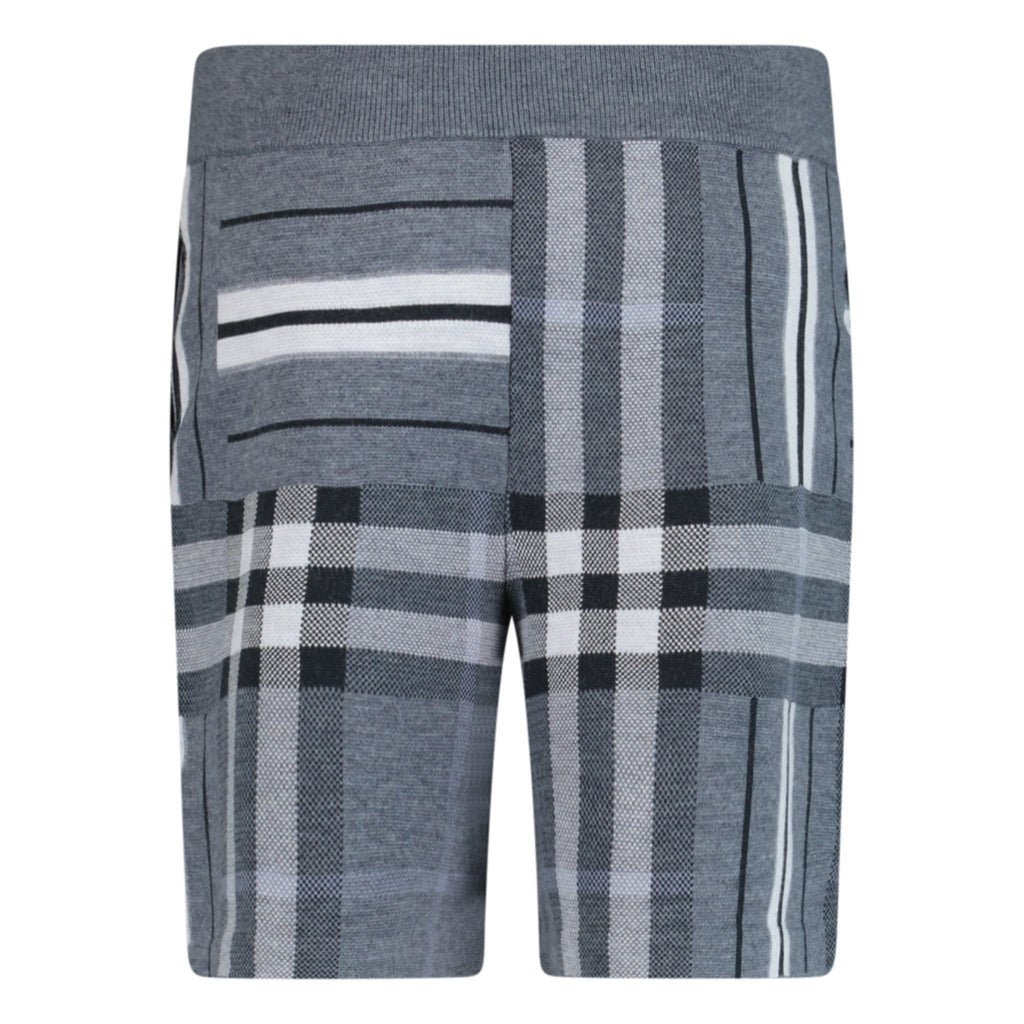 Burberry 'Tulham' Check Shorts Grey - chancefashionco