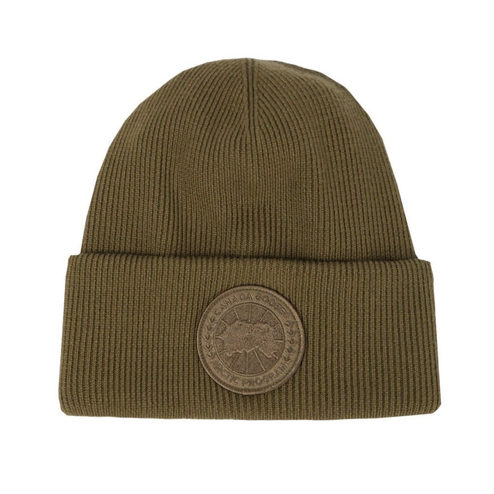 Canada Goose Disc Thermal Toque Beanie Khaki - chancefashionco