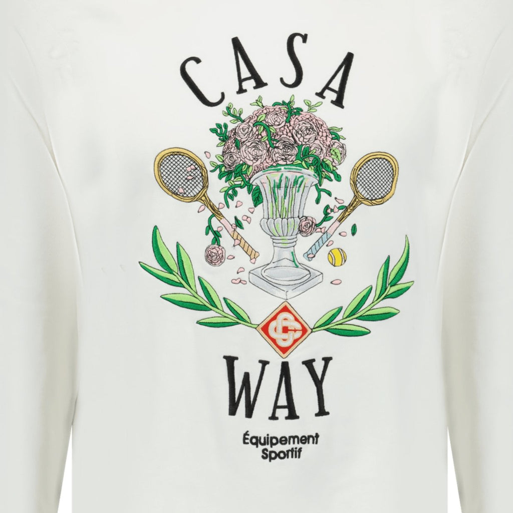 Casablanca 'CASA WAY' Graphic Print Sweatshirt White - chancefashionco