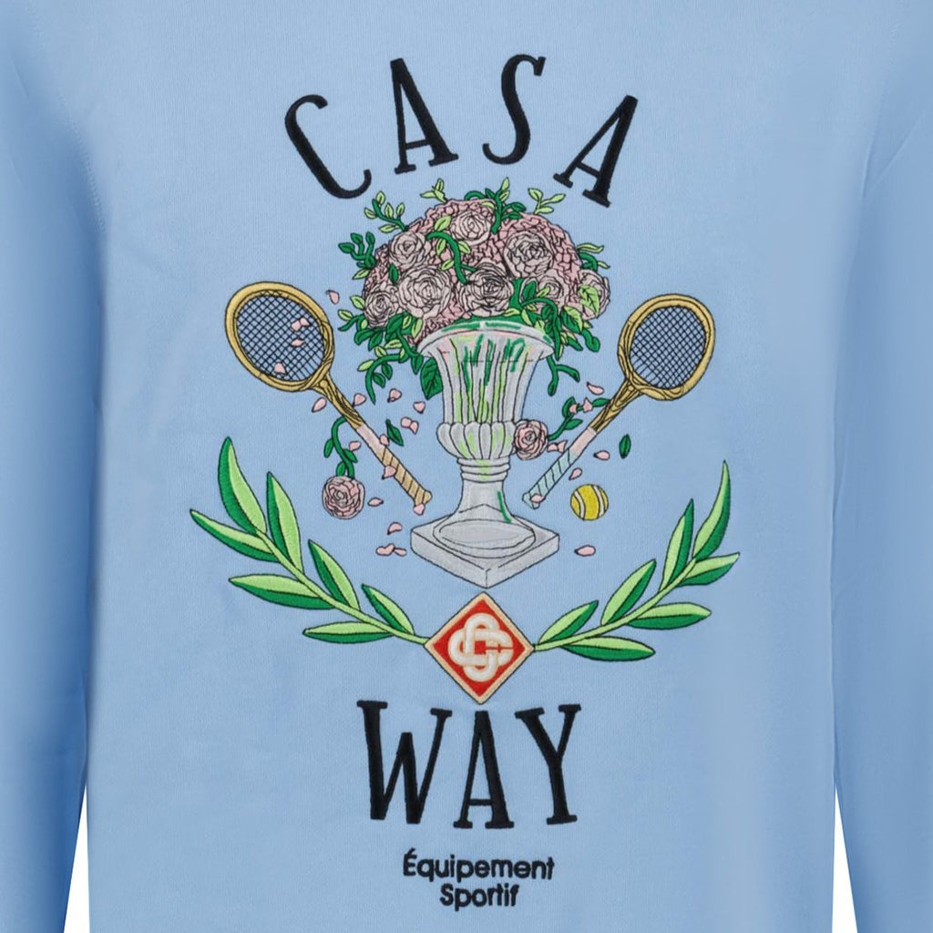 Casablanca 'Casa Way Pale' Sweatshirt Blue - chancefashionco