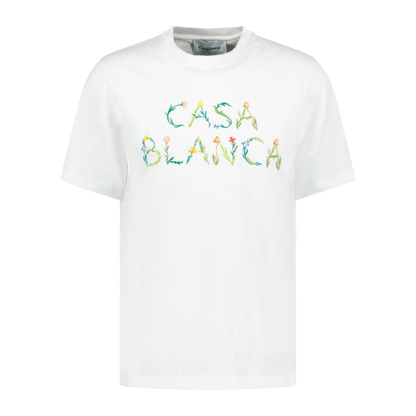T-shirt branca estampada flores - Scusi - Be Lagoom