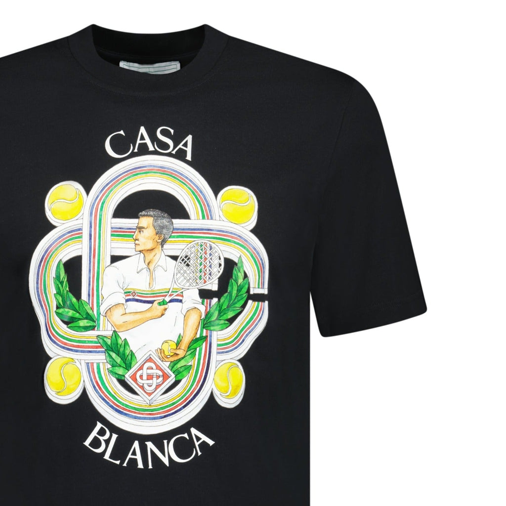 Casablanca 'Le Joueur' T-Shirt Black - chancefashionco