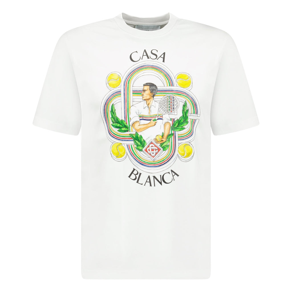 Casablanca 'Le Joueur' T-Shirt White - chancefashionco