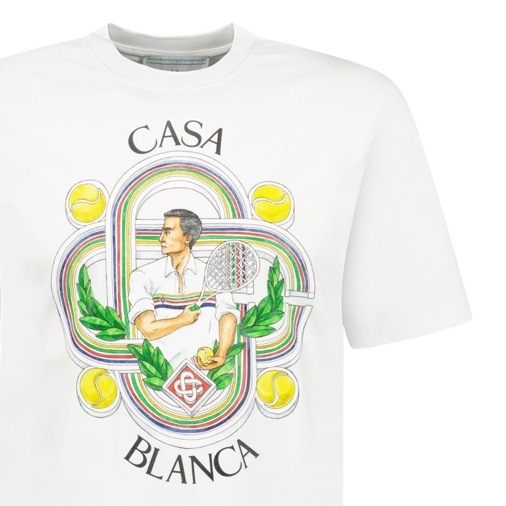 Casablanca 'Le Joueur' T-Shirt White - chancefashionco