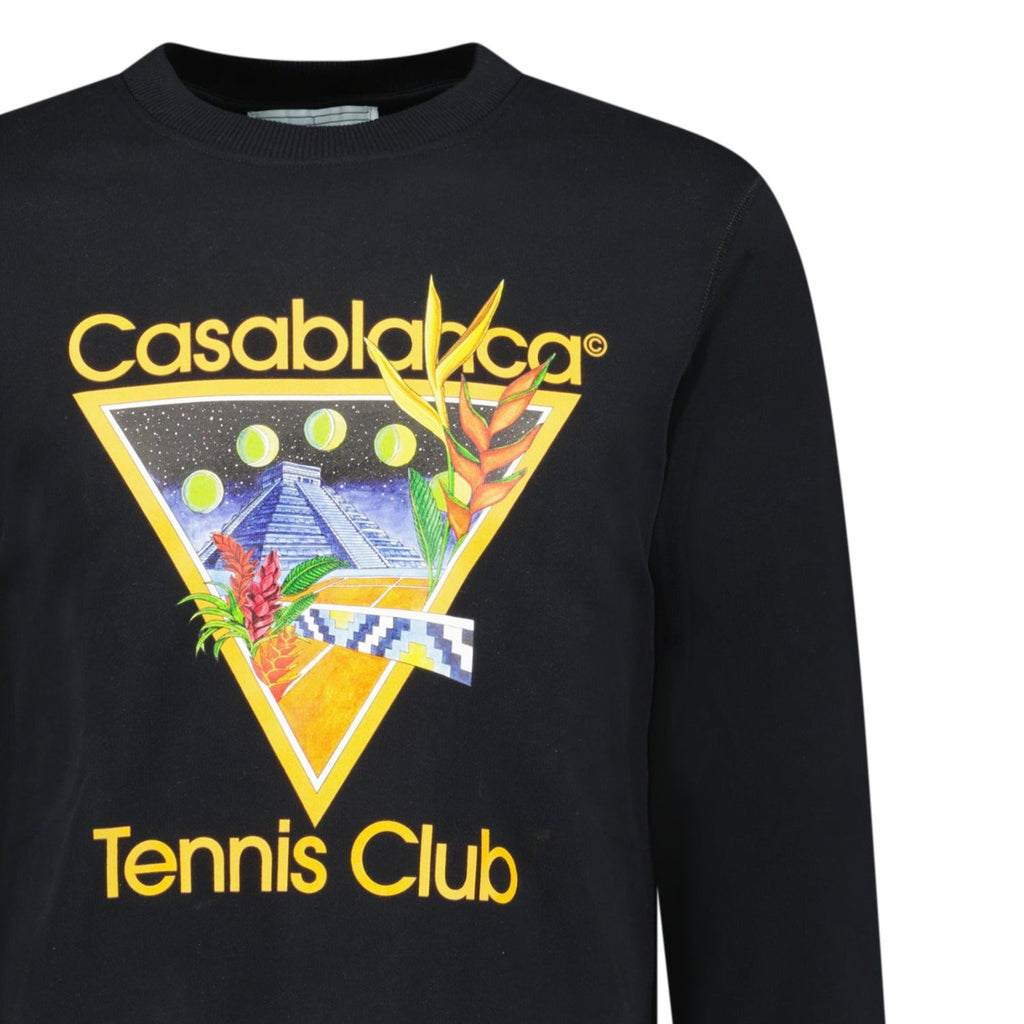 Casablanca 'Tennis Club' Sweatshirt Black - chancefashionco