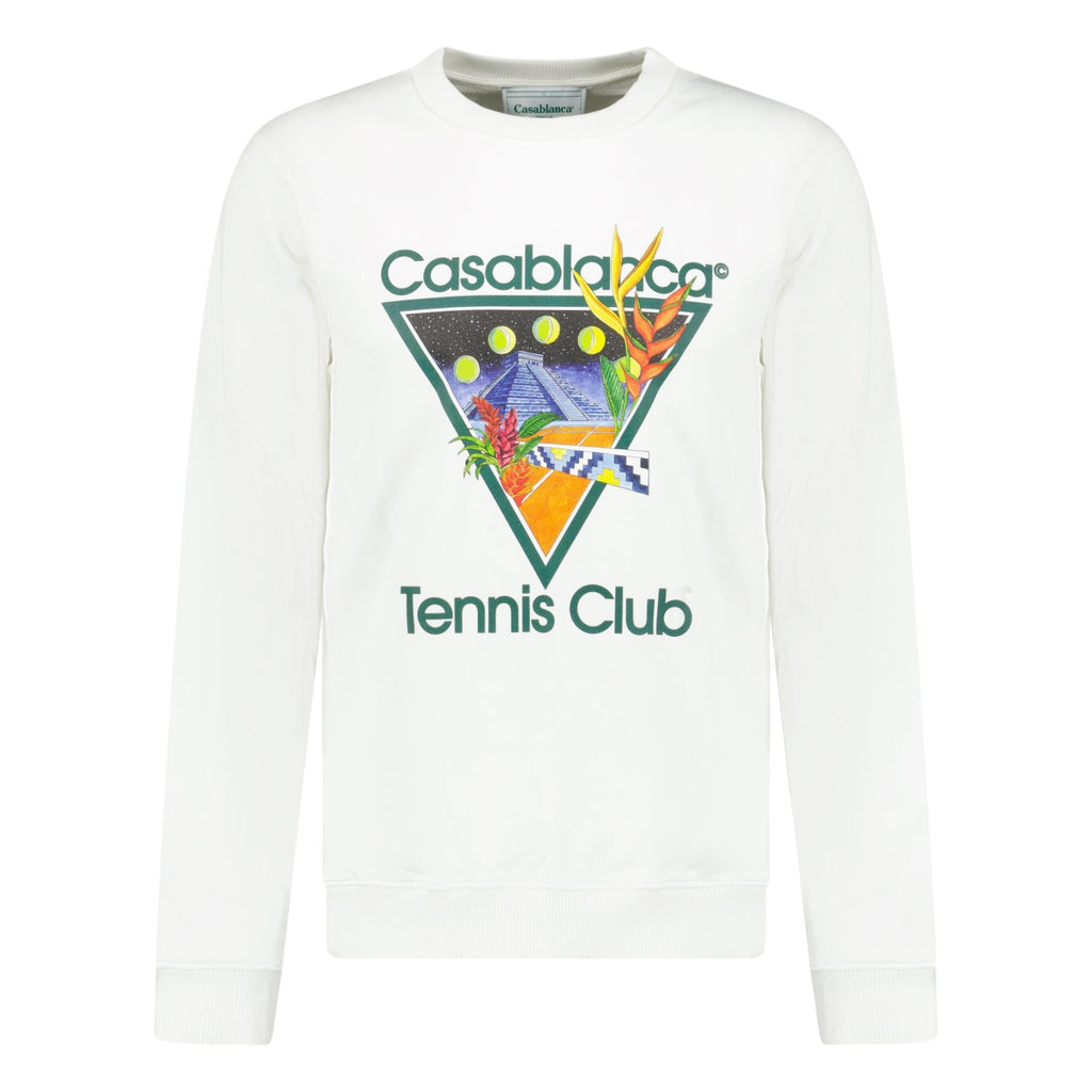 Casablanca 'Tennis Club' Sweatshirt Cream - chancefashionco