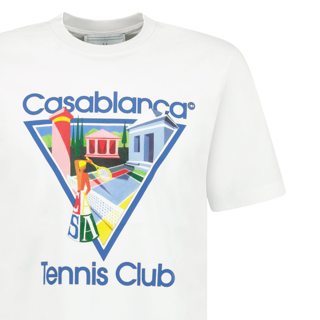 Casablanca 'Tennis Club' T-Shirt White - chancefashionco