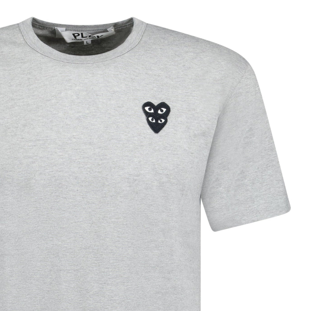 Comme Des Garcons Black Heart Logo T-Shirt Grey - chancefashionco