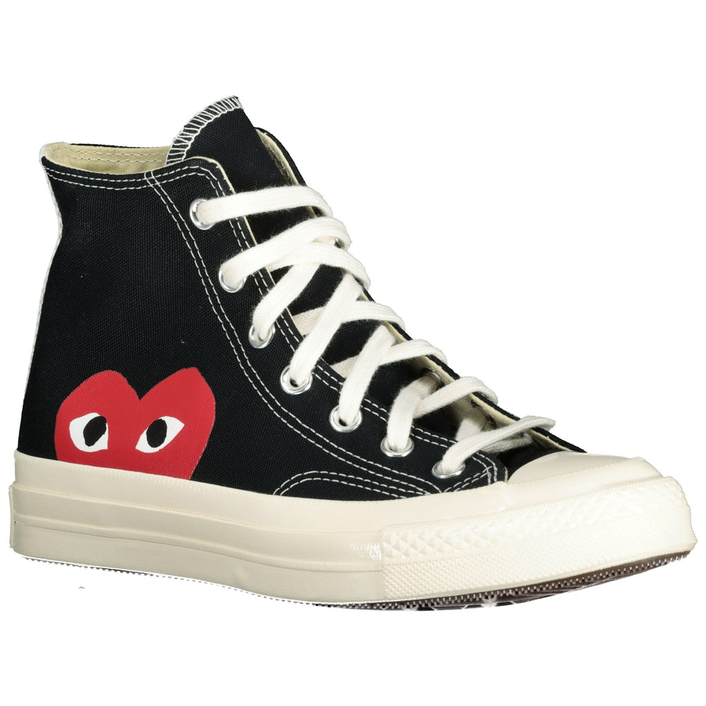 Comme Des Garcons Play x Converse Chuck Hi Black - chancefashionco