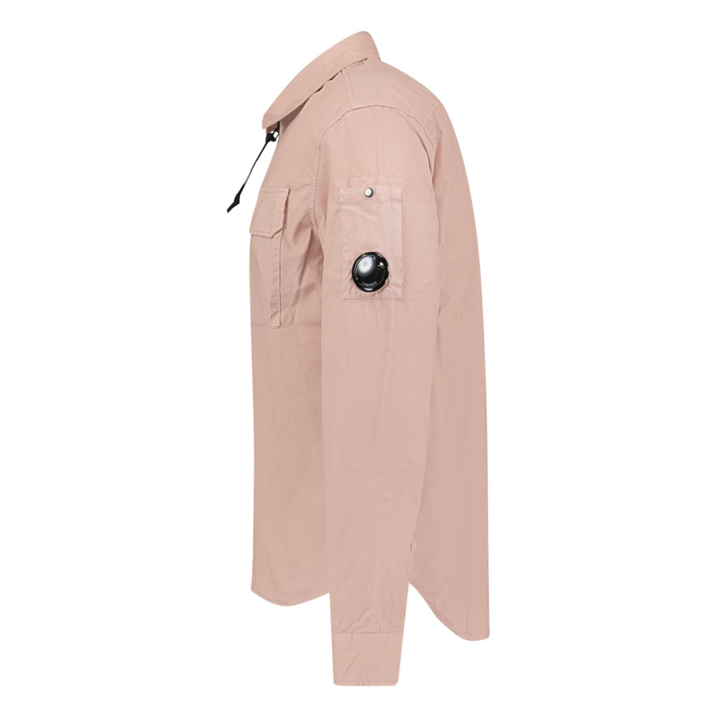 CP Company Arm Lens Zip Overshirt Pink - chancefashionco