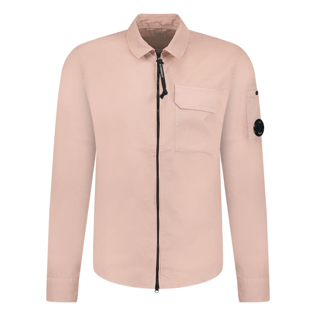 CP Company Arm Lens Zip Overshirt Pink - chancefashionco