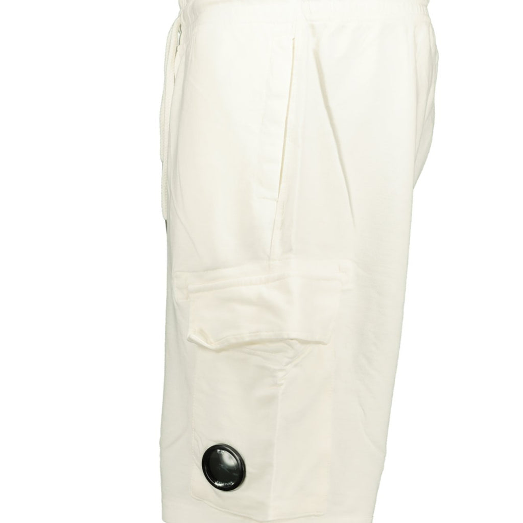 CP Company Bermuda Cotton Shorts Cream - chancefashionco