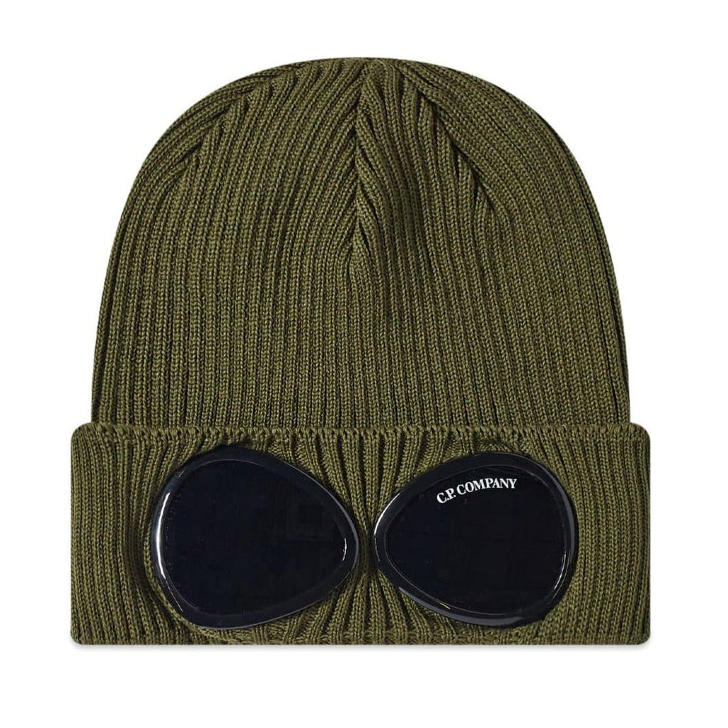 CP Company Goggle Beanie Khaki - chancefashionco