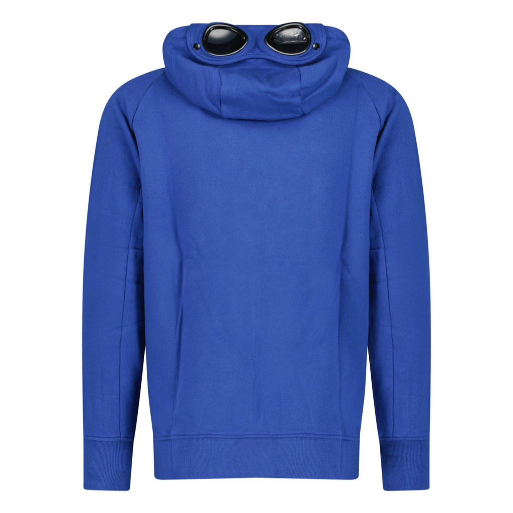 CP Company Goggle Hooded Zip Up Sweatshirt Blue - chancefashionco