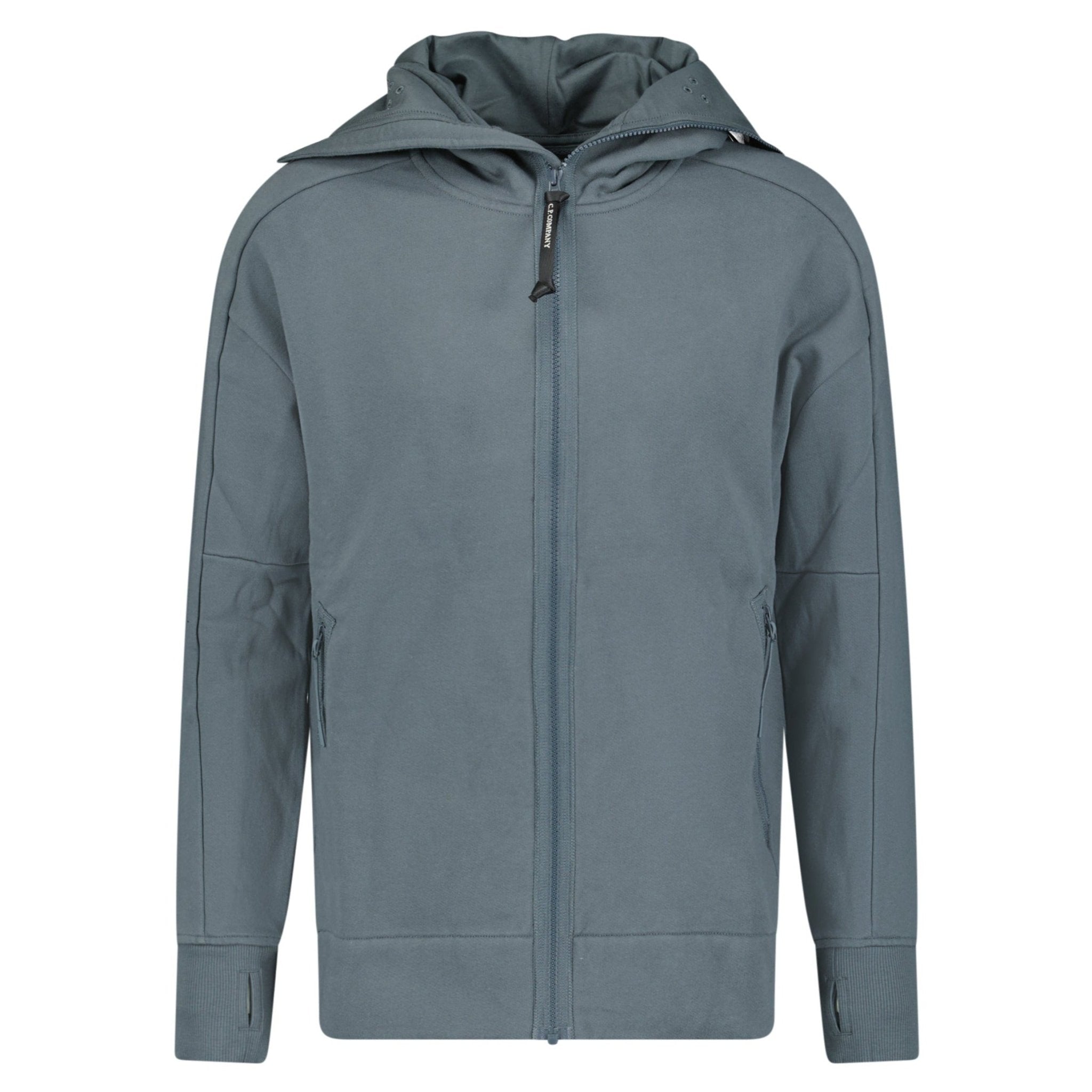 Grey cp company goggle on sale hoodie