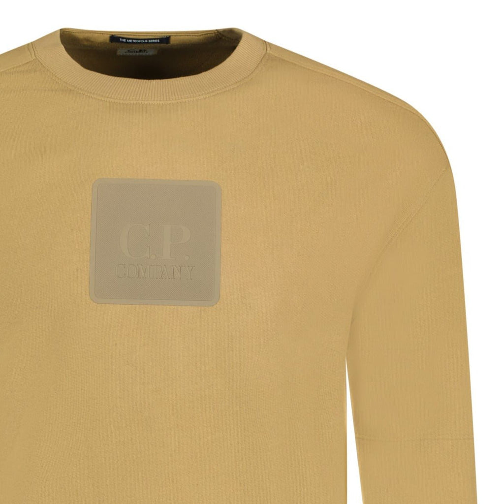 CP Company Metropolis Logo Sweatshirt Tan - chancefashionco