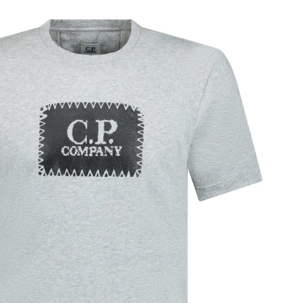 CP Company Stitch Print T-Shirt Grey - chancefashionco