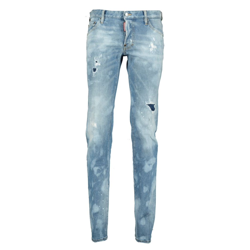 DSquared2 Distressed Slim Fit Jeans - chancefashionco