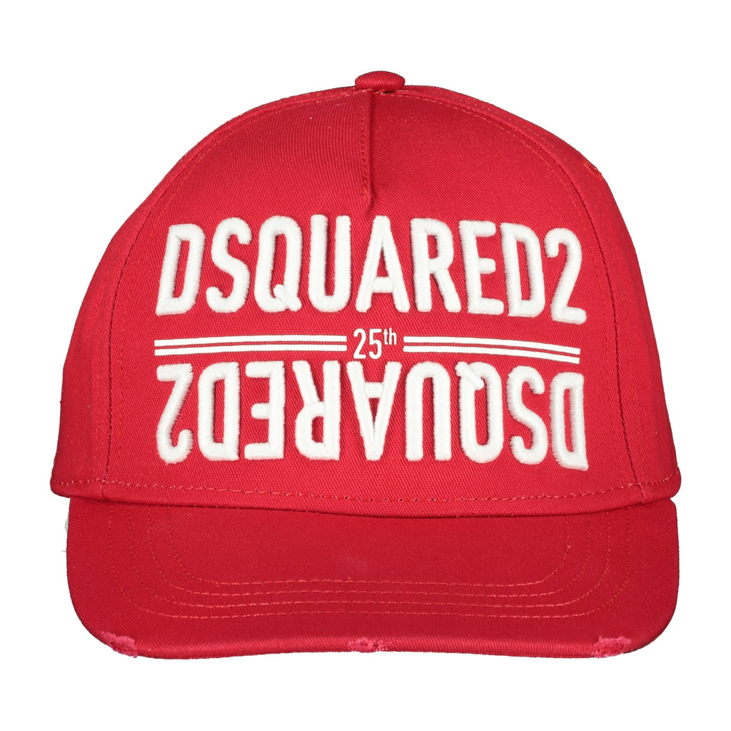 Dsquared2 Embroidered Red Cap - chancefashionco