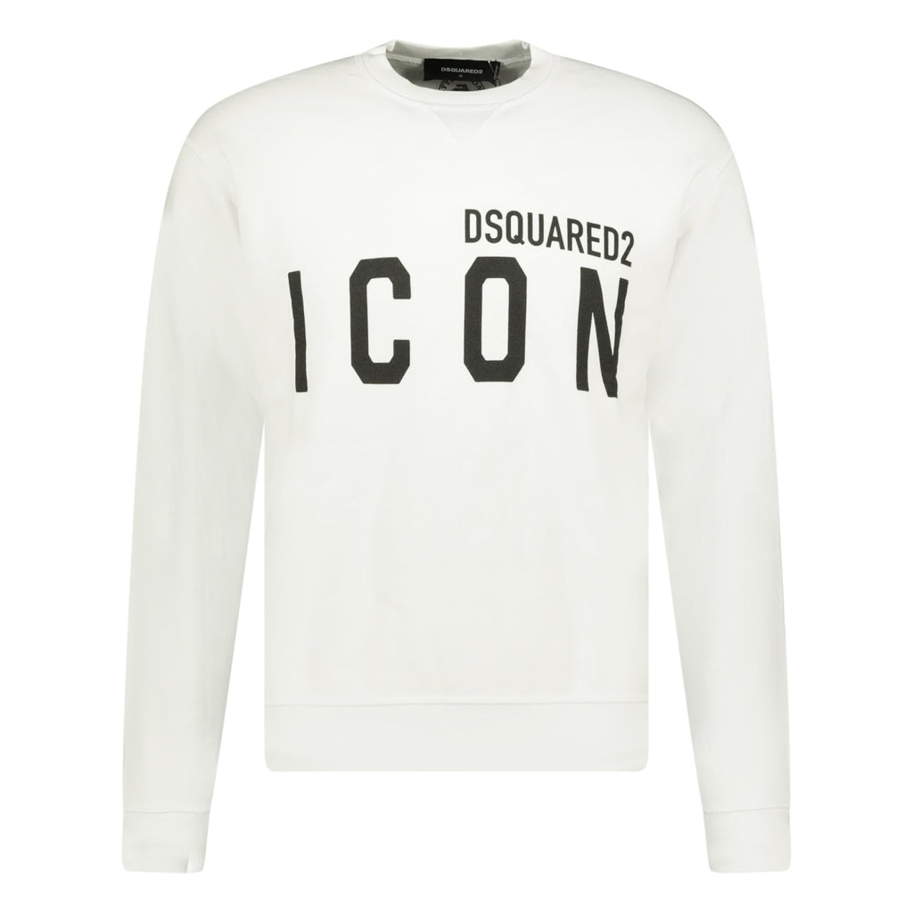 DSquared2 ICON Sweatshirt White - chancefashionco