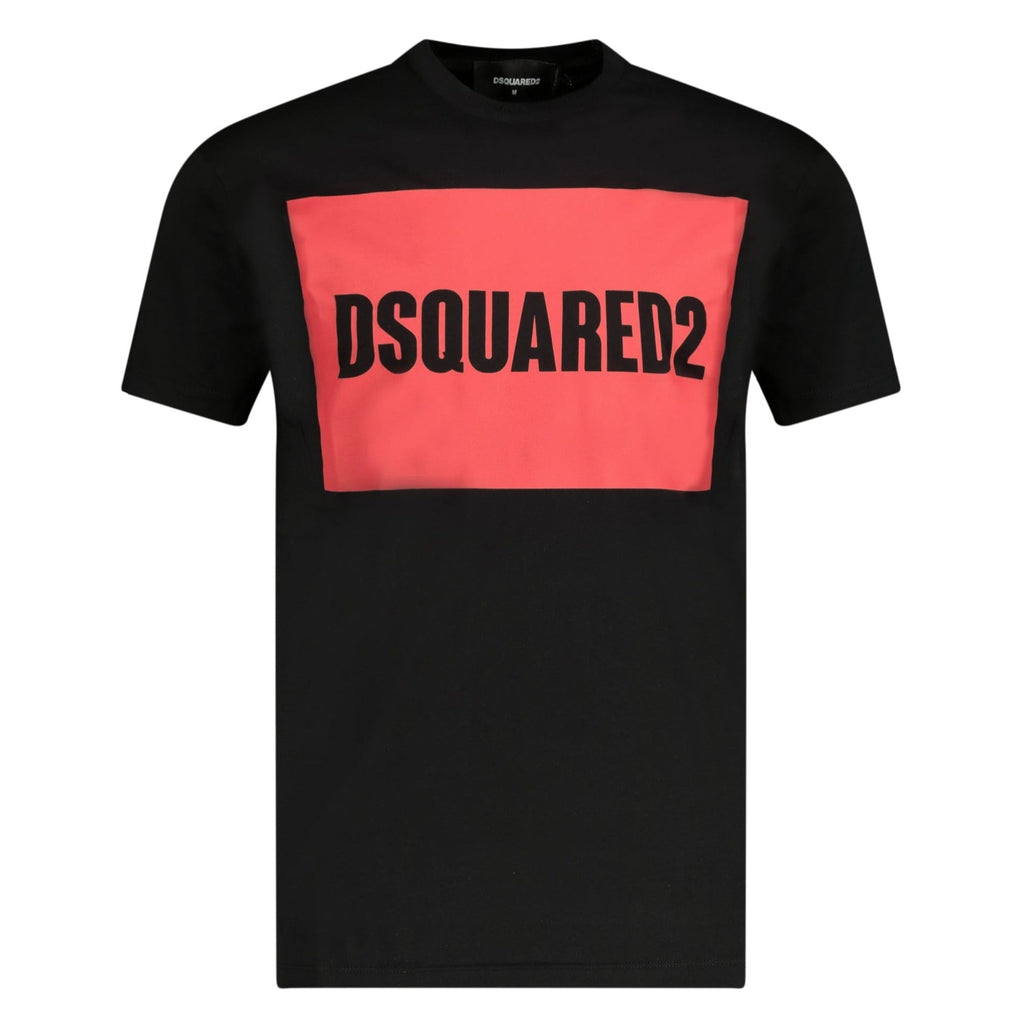 DSquared2 Logo Print T-Shirt Black - chancefashionco