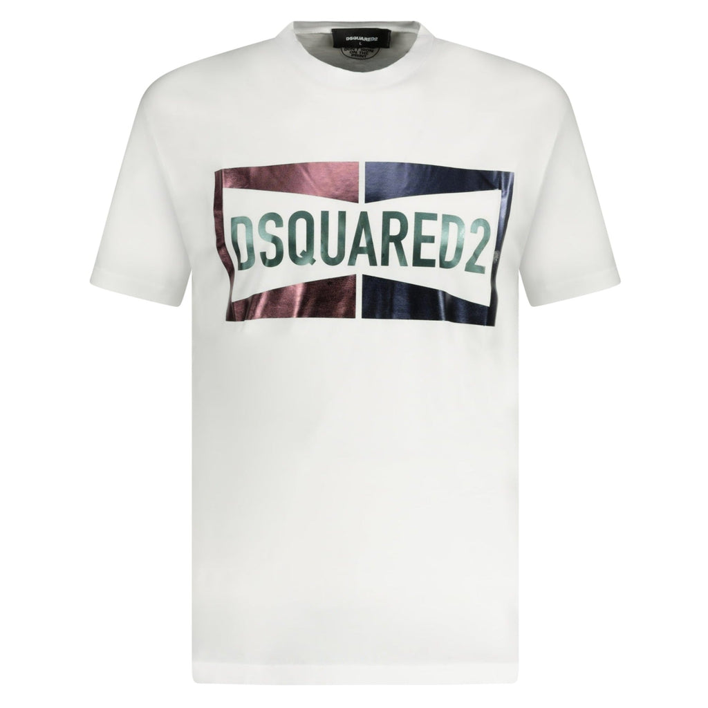 DSquared2 Logo Printed T-Shirt White - chancefashionco