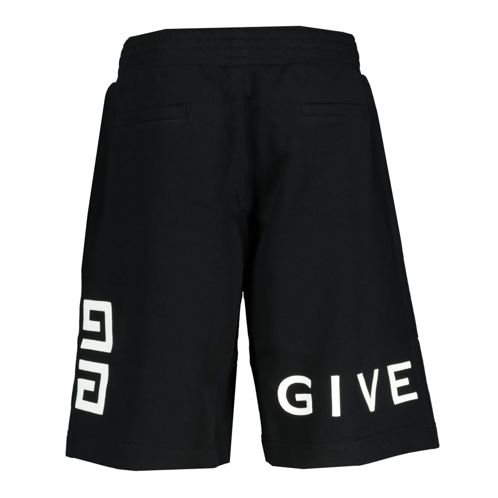 Givenchy Logo Embroidered Shorts Black - chancefashionco