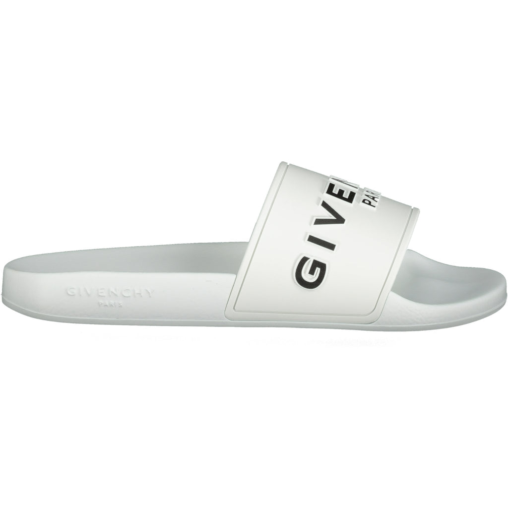 Givenchy Logo Sliders White - chancefashionco