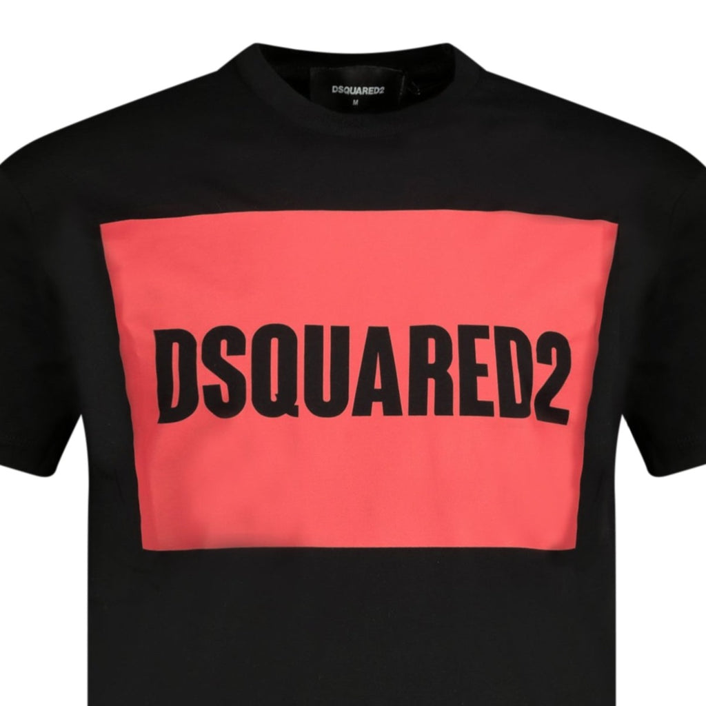 DSquared2 Logo Print T-Shirt Black - chancefashionco