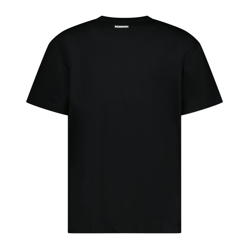 Missoni Pocket Zig Zag Logo T-Shirt Black - chancefashionco