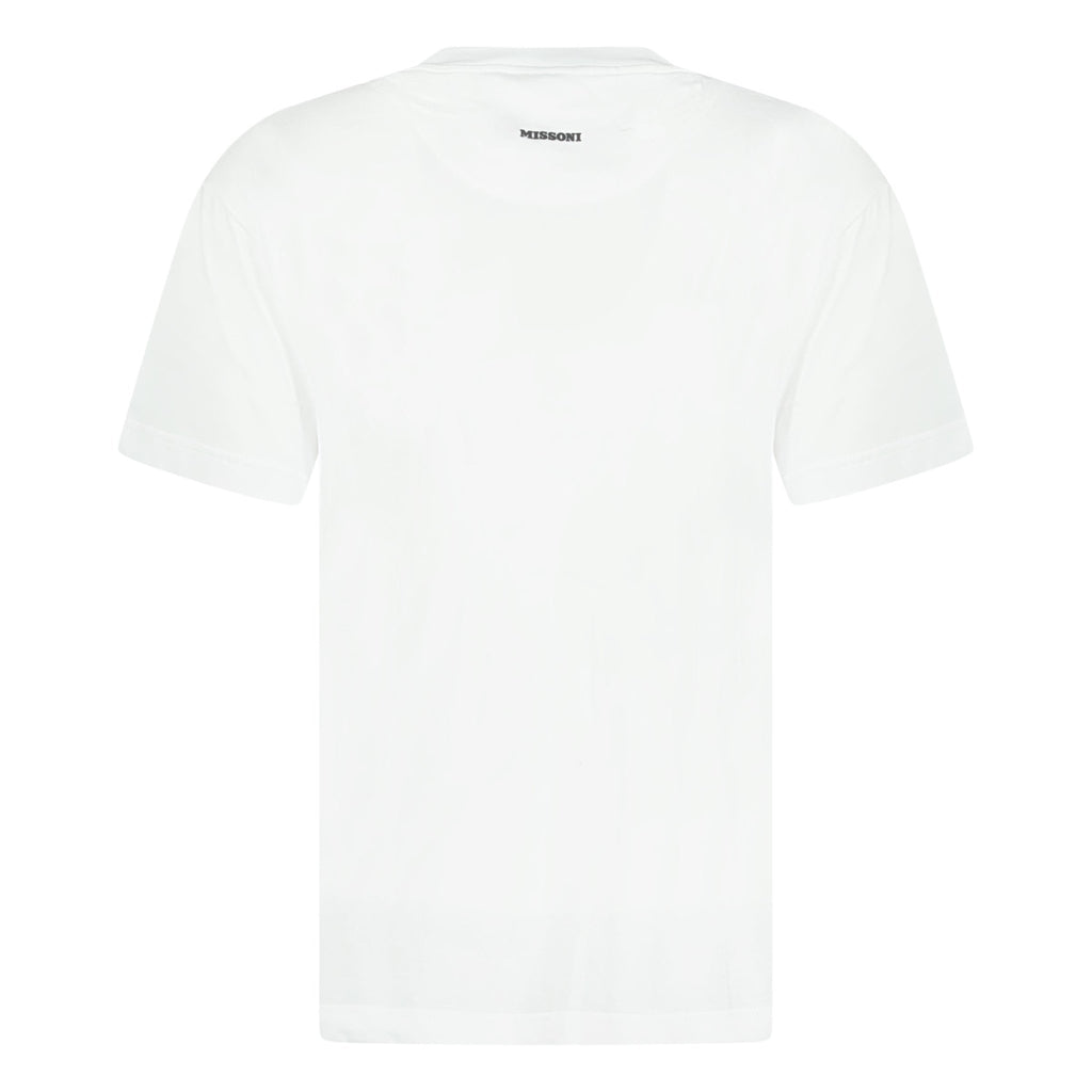 Missoni Pocket Zig Zag Logo T-Shirt White - chancefashionco