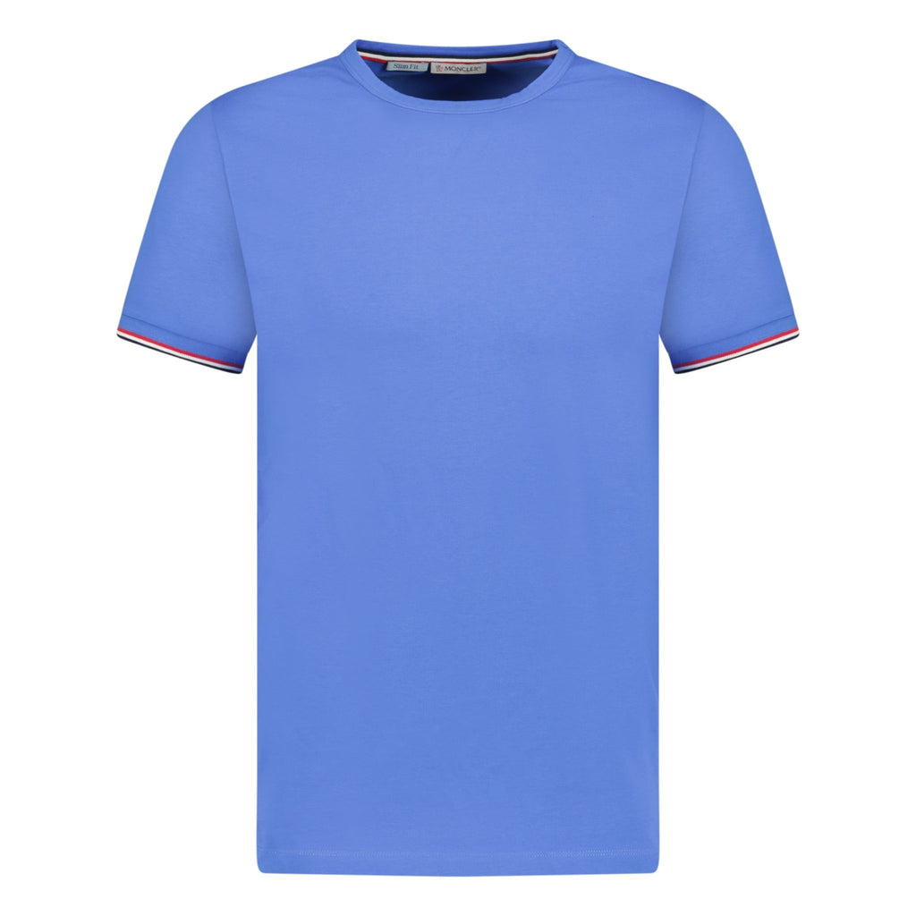 Moncler Classic Logo T-Shirt Blue - chancefashionco