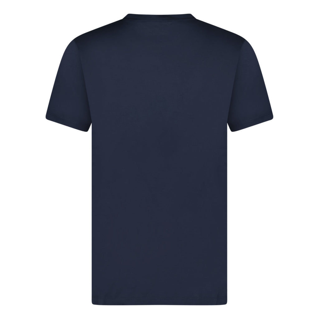 Moncler Double Logo Printed T-Shirt Navy - chancefashionco