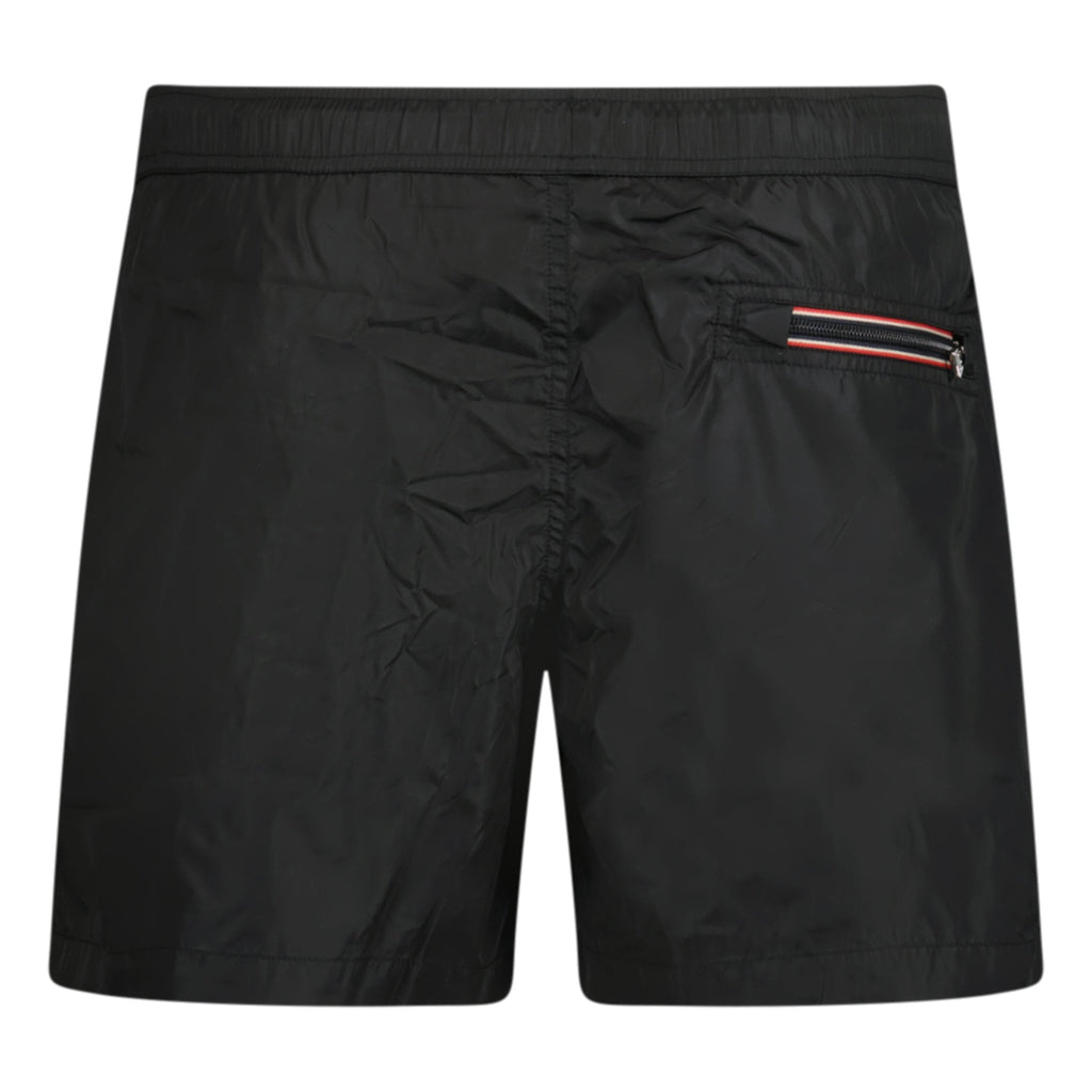 Moncler Logo Patch Swim Shorts Black - chancefashionco