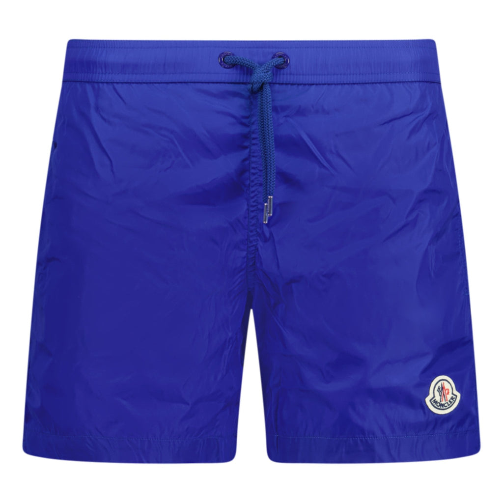 Moncler Logo Patch Swim Shorts Blue - chancefashionco