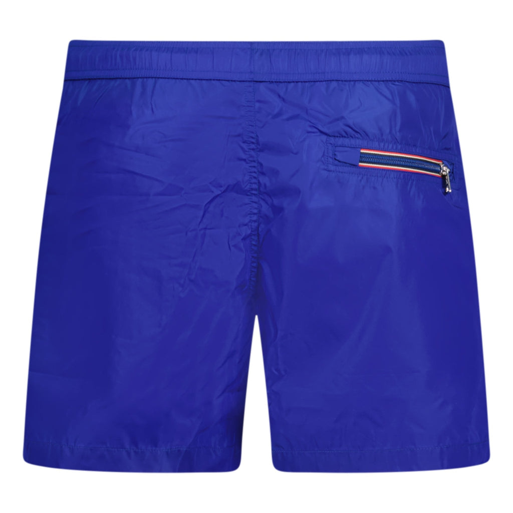 Moncler Logo Patch Swim Shorts Blue - chancefashionco